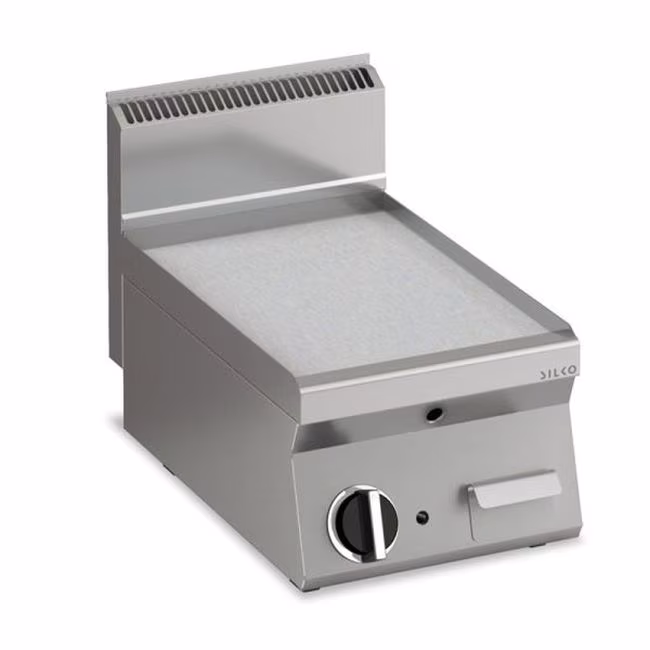 KBS Gastrotechnik KBS electric grill plate, grooved, made of stainless steel, surface area 396 x 555 mm, 1 heating zone