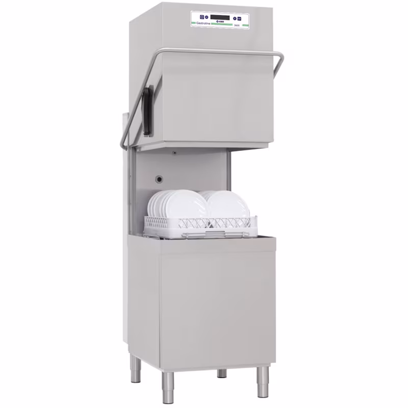 KBS Gastrotechnik KBS hood-type dishwasher, 65 baskets per hour, 788x836x1565 mm, 400 V, ready for connection