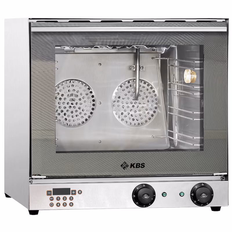 KBS Premium hot air oven, 2.7 kW, manual steam injection, grill function, digital display