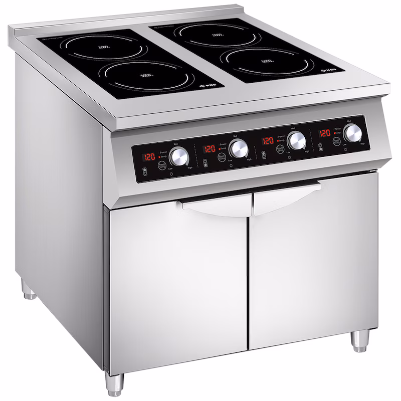 KBS induction cooker 4 cooking zones 4x 5KW, 400 V