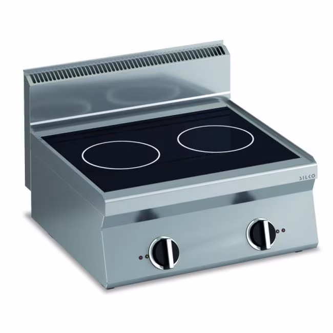 KBS Induction Hob with 2 Plates, Tabletop Unit, Ready to Connect, 400V, 10 kW