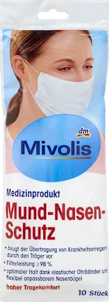 Medical face mask for adults, 10 pieces