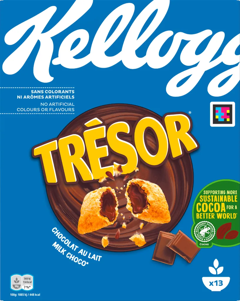 Kellogg Tresor Milk Chocolate with crispy cereal pillows 410g