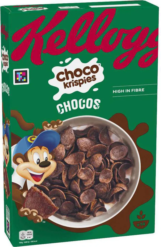 Kellogg's Choco Krispies Chocos Cocoa Breakfast Cereal 320g