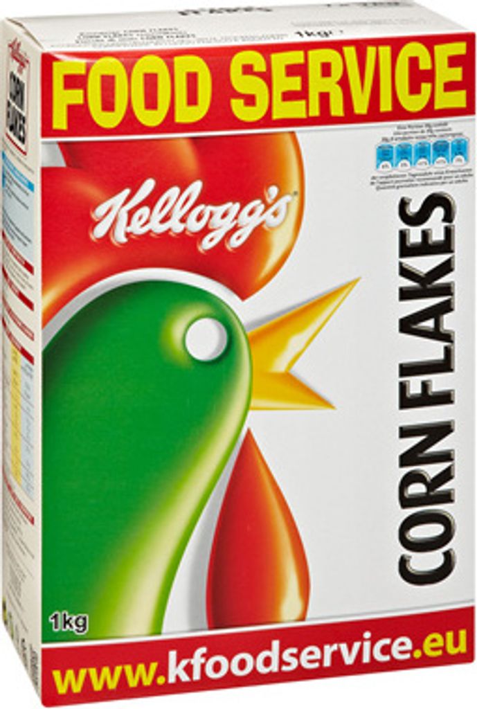 Kellogg's Corn Flakes Breakfast Cereal - 4 x 1kg