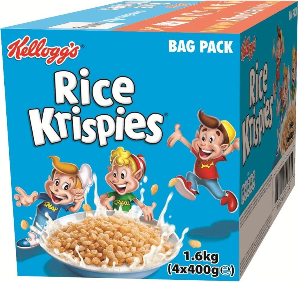 Kelloggs Rice Krispies Classic, pack of 4 (4 x 400 g box) 1600g