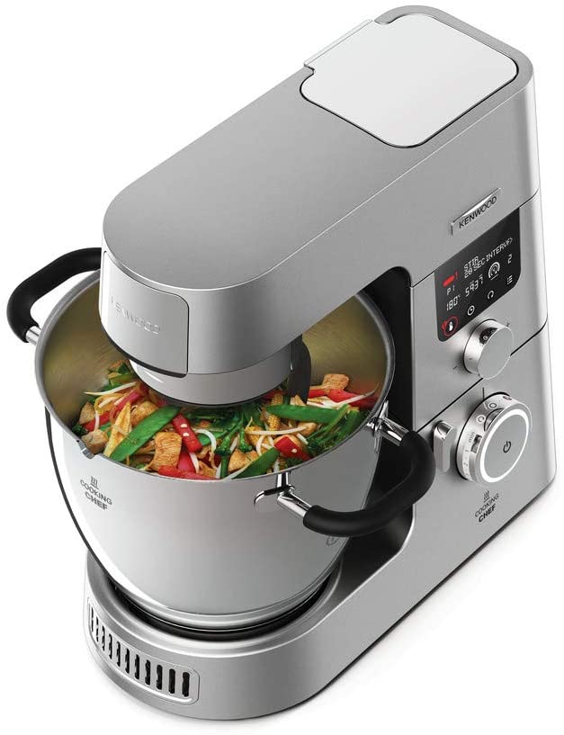 Kenwood Cooking Chef Gourmet KCC9060S - Food Processor with Cooking Function, Induction Hob from 20-180°C, 24 Preset Programmes, 6.7 Litre, Food processor, Silver