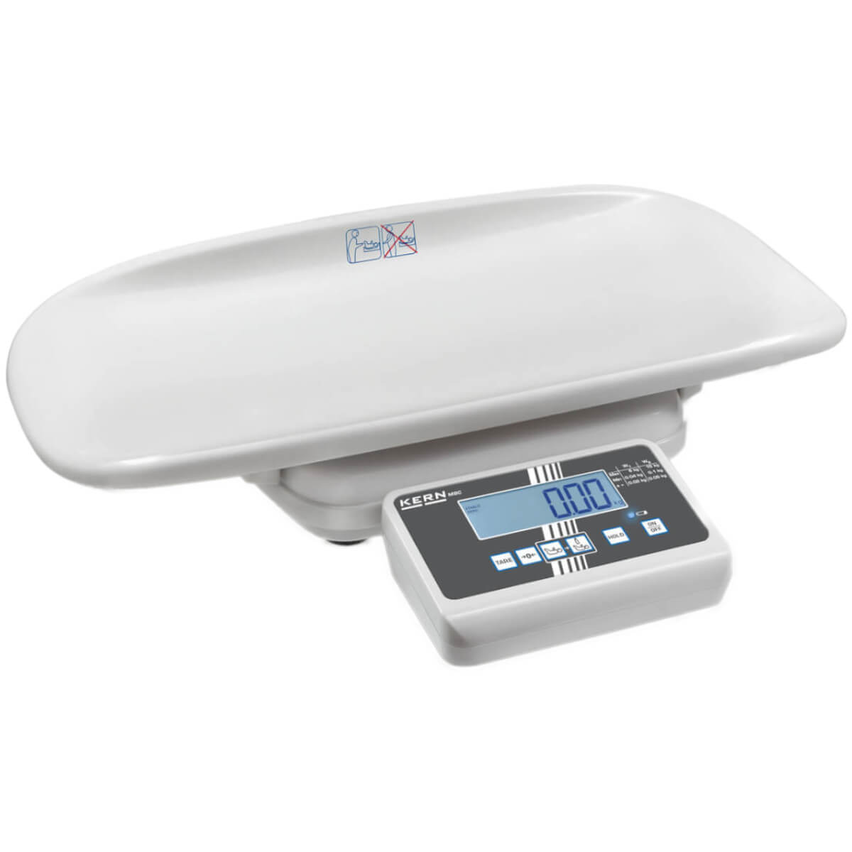 KERN Baby scale MBC, without power supply unit, W 89 × D 46 × H 17 cm