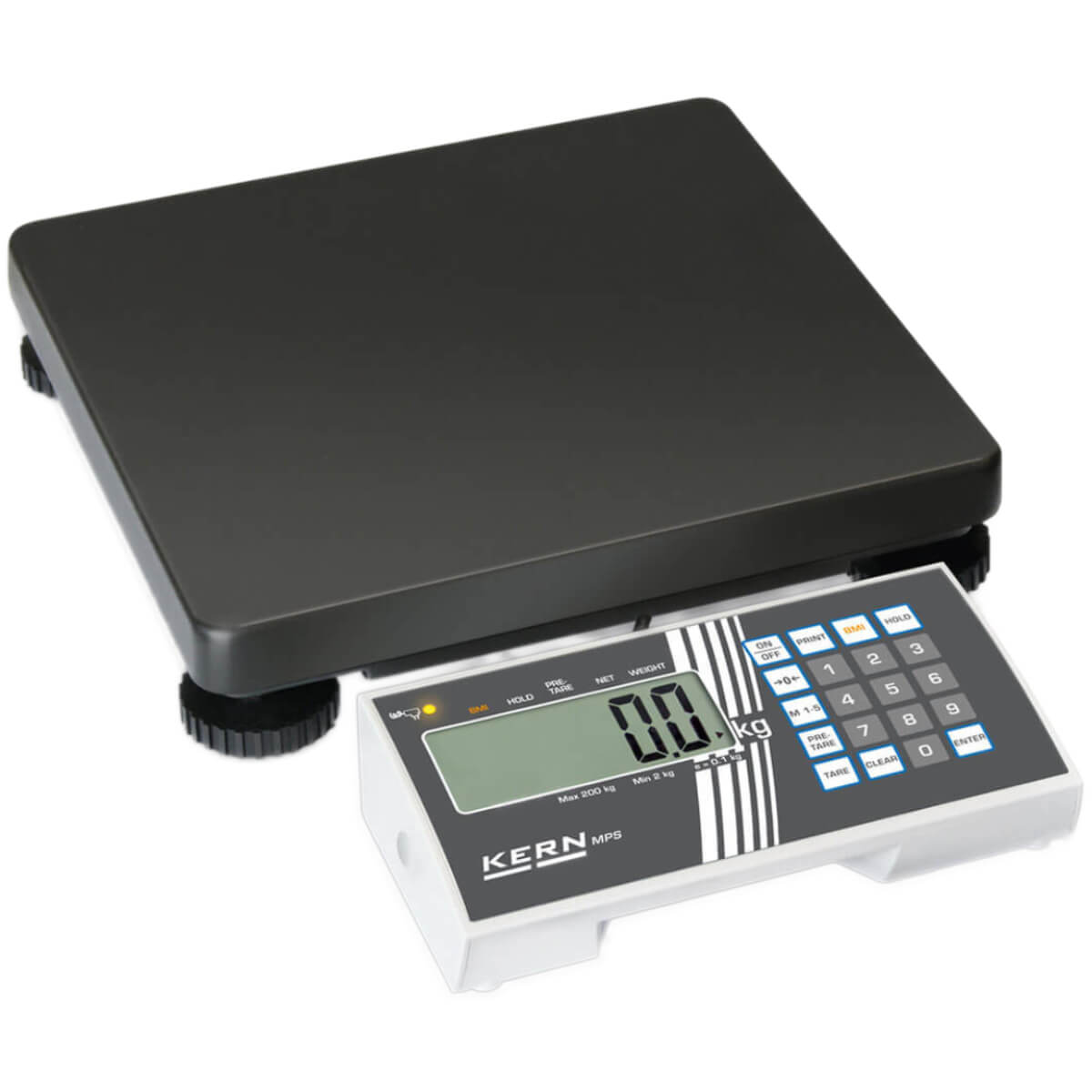 KERN MPS-M Passenger scale, Weighing plate dimensions: W 27.5 × D 29.5 × H 5.8 cm, Weighing range: 2 - 200 kg