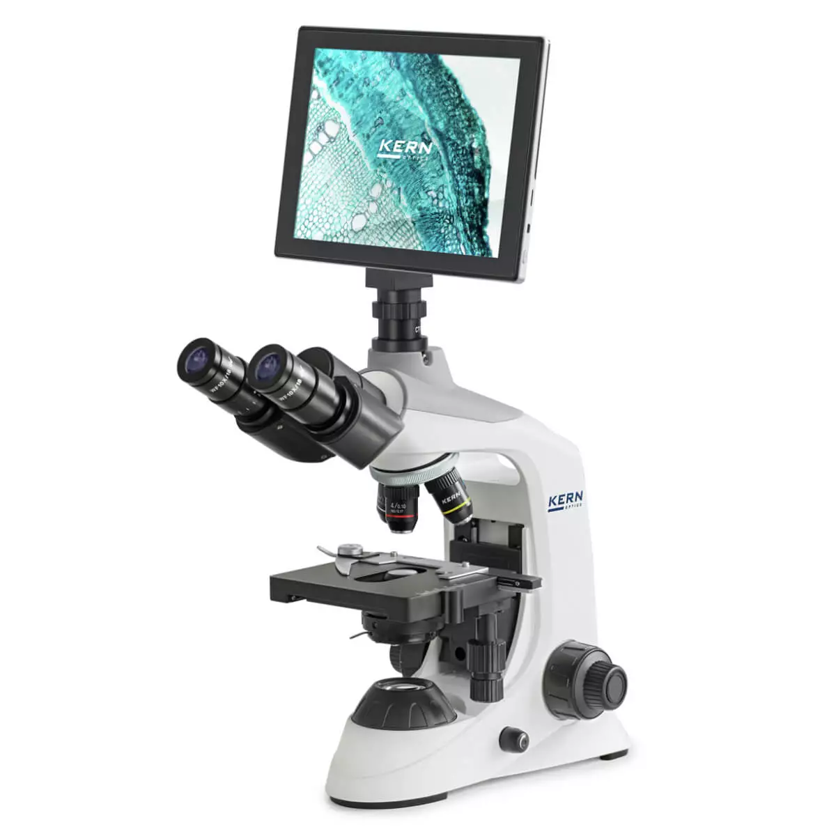 KERN OBE 134 Transmitted light microscope trinocular OBE 134 microscope with ODC 241 tablet camera