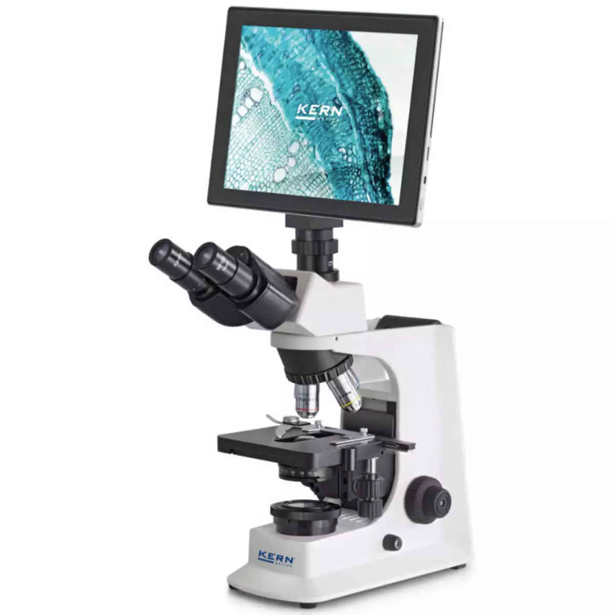 KERN OBL 137 Transmitted light microscope trinocular Kit with ODC 241 tablet camera