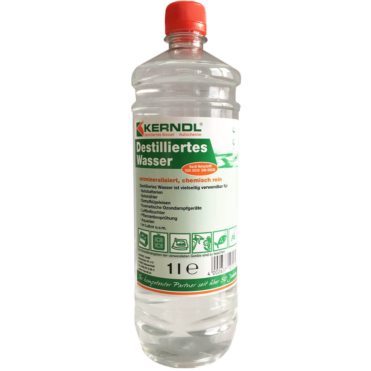 Kerndl Distilled Water, 1000 ml