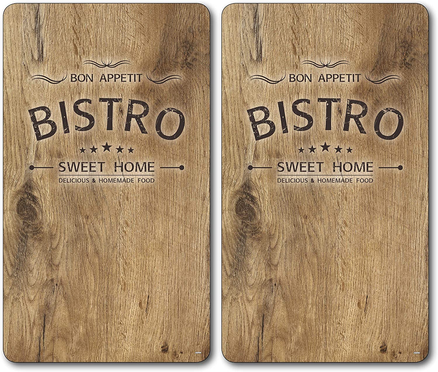 Kesper 36536 13 Bistro Multi-Glass Chopping Board Glass Black