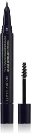 Kevyn Aucoin True Feather Brow Marker Gel Duo Eyebrow Pencil with Brush Farbton Dark Brunette 0,4 ml