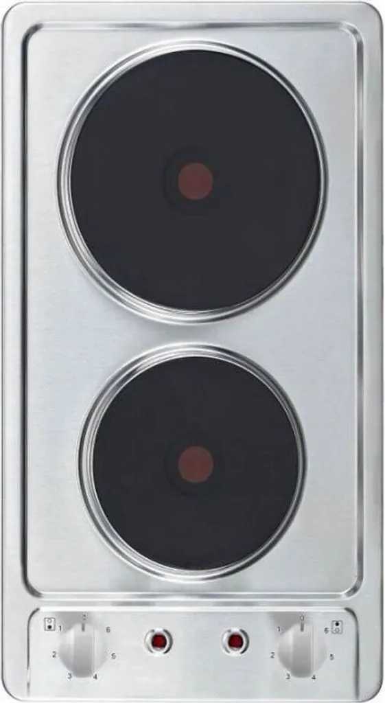 PKM KF-GE-2F Cooktop, Self-sufficient, Double hotplate, Stainless steel