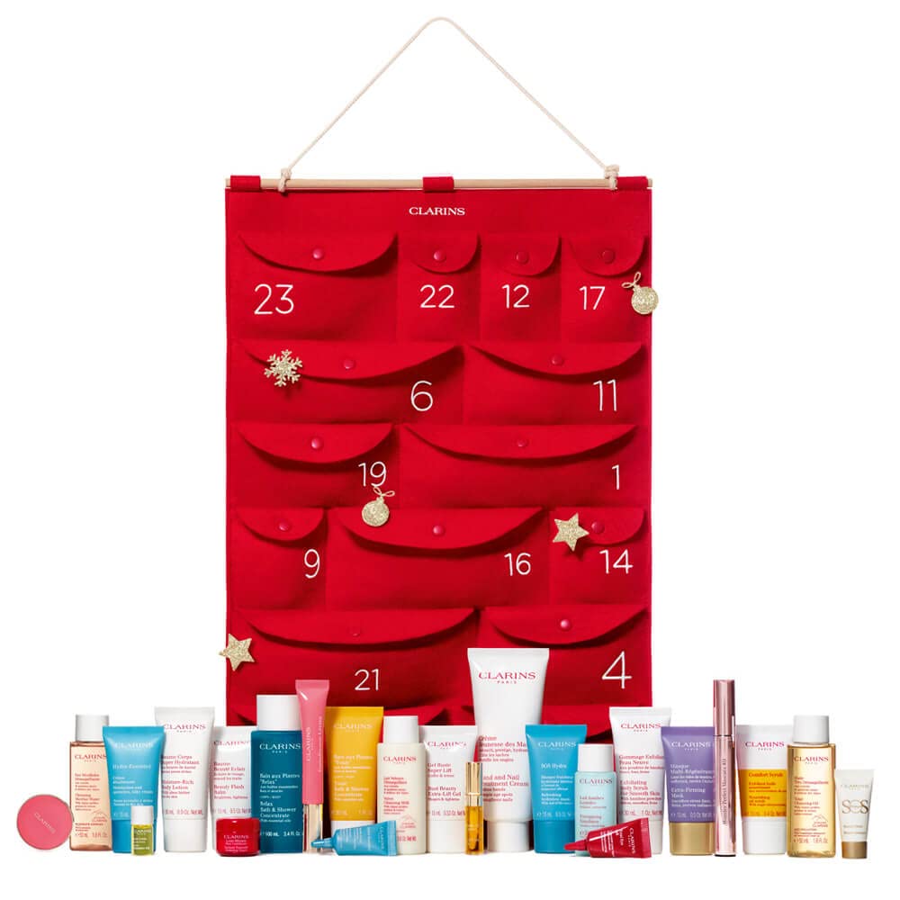 Clarins Adventskalender 2021 Beauty Women\'s Cosmetic Advent Calendar, 24 Gifts Value €350, Care Christmas Calendar Women, Advent Calendar Ladies
