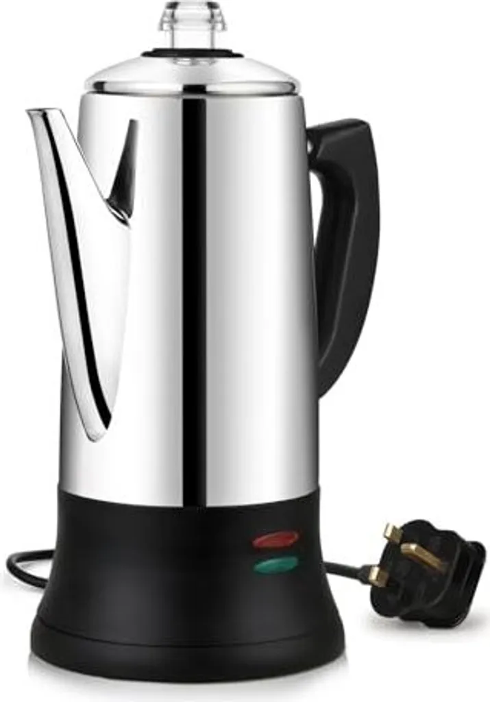 KFO stainless steel espresso machine, 12 cups, electric coffee maker, 1.8L capacity, Italian pot machine