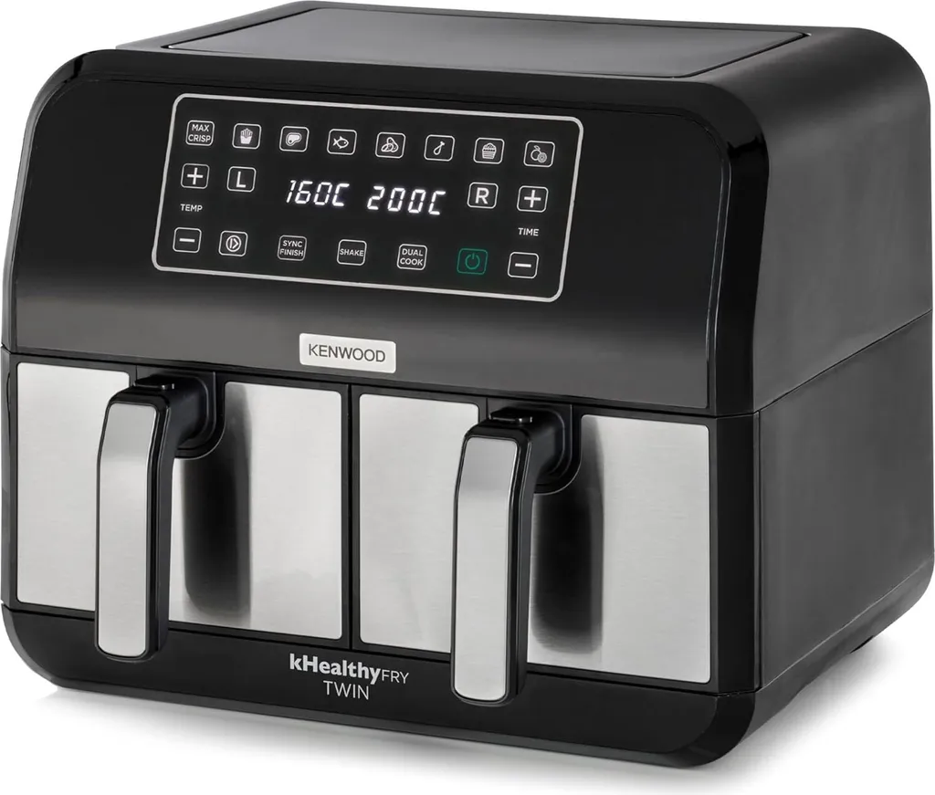 Kenwood kHealthy Fry TWIN Air Fryer HFM20,000MB Double Hot Air Fryer