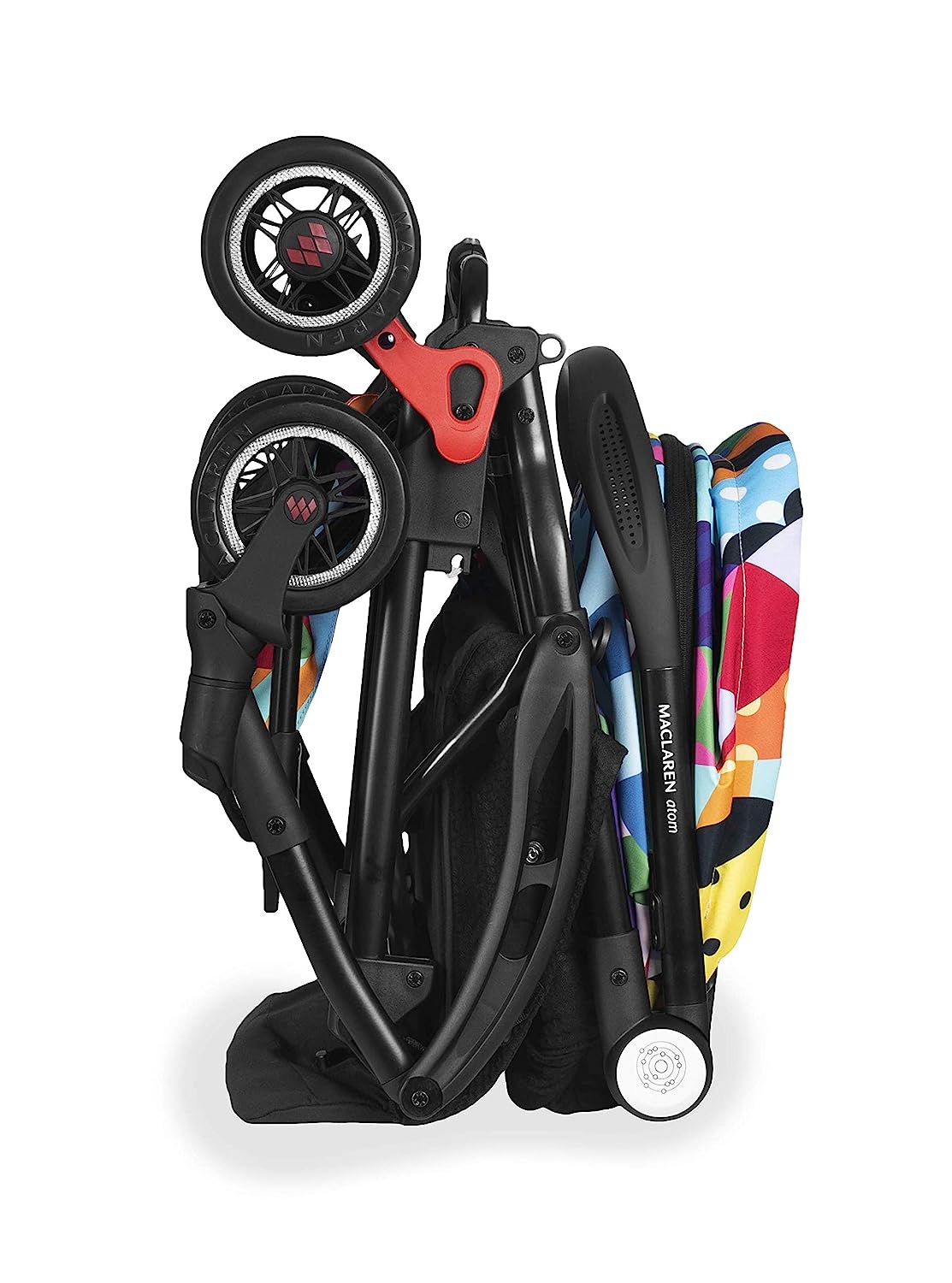 Maclaren atom Jason Woodside Travel System - Super lightweight, ultra-compact travel set that fits in aeroplane overhead bins. Compatible with car seats. Packed with accessories. Multiple positions