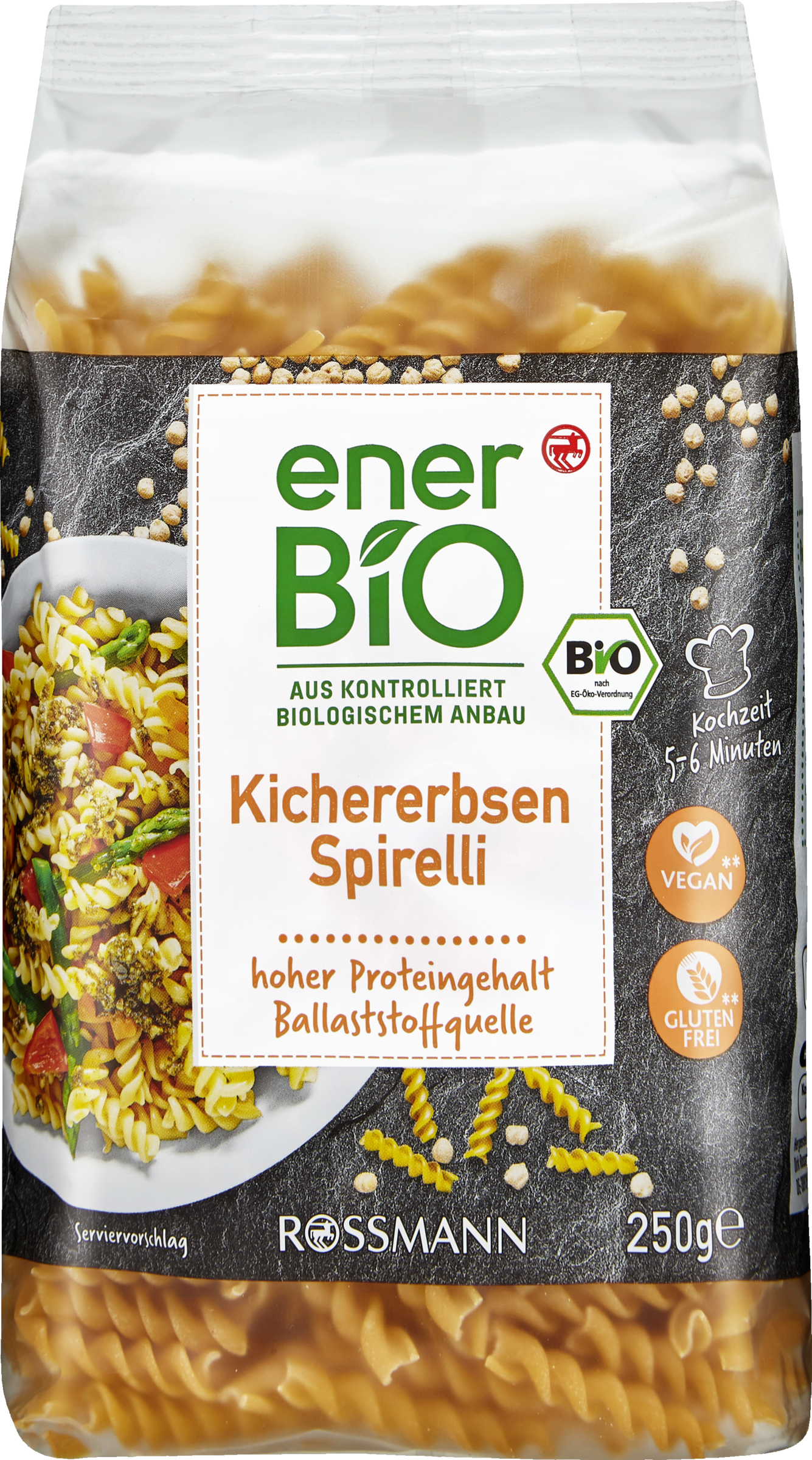 enerBiO Chickpea Spirelli