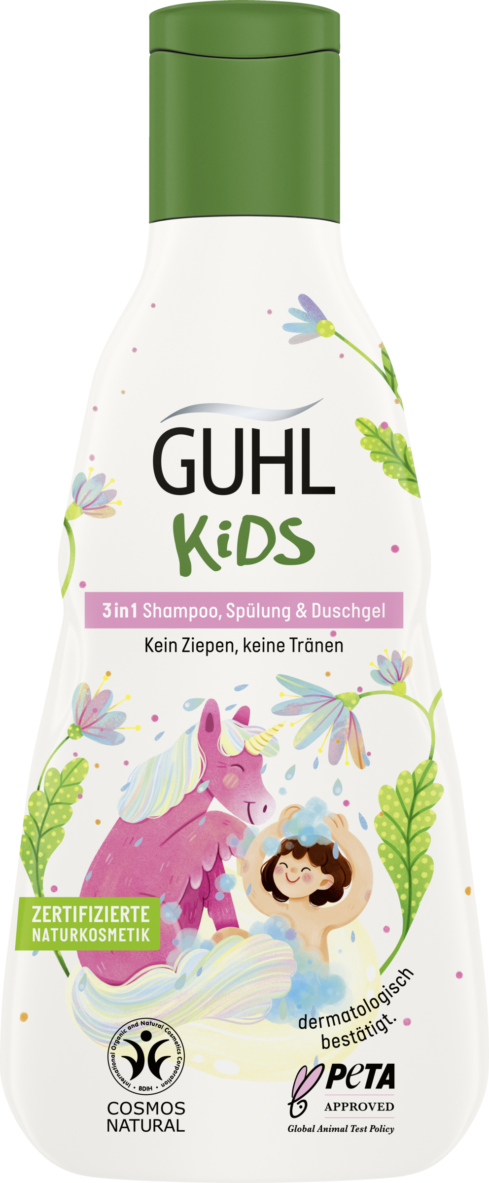 Guhl Kids 3in1 Shampoo Conditioner Shower Gel Almond Milk