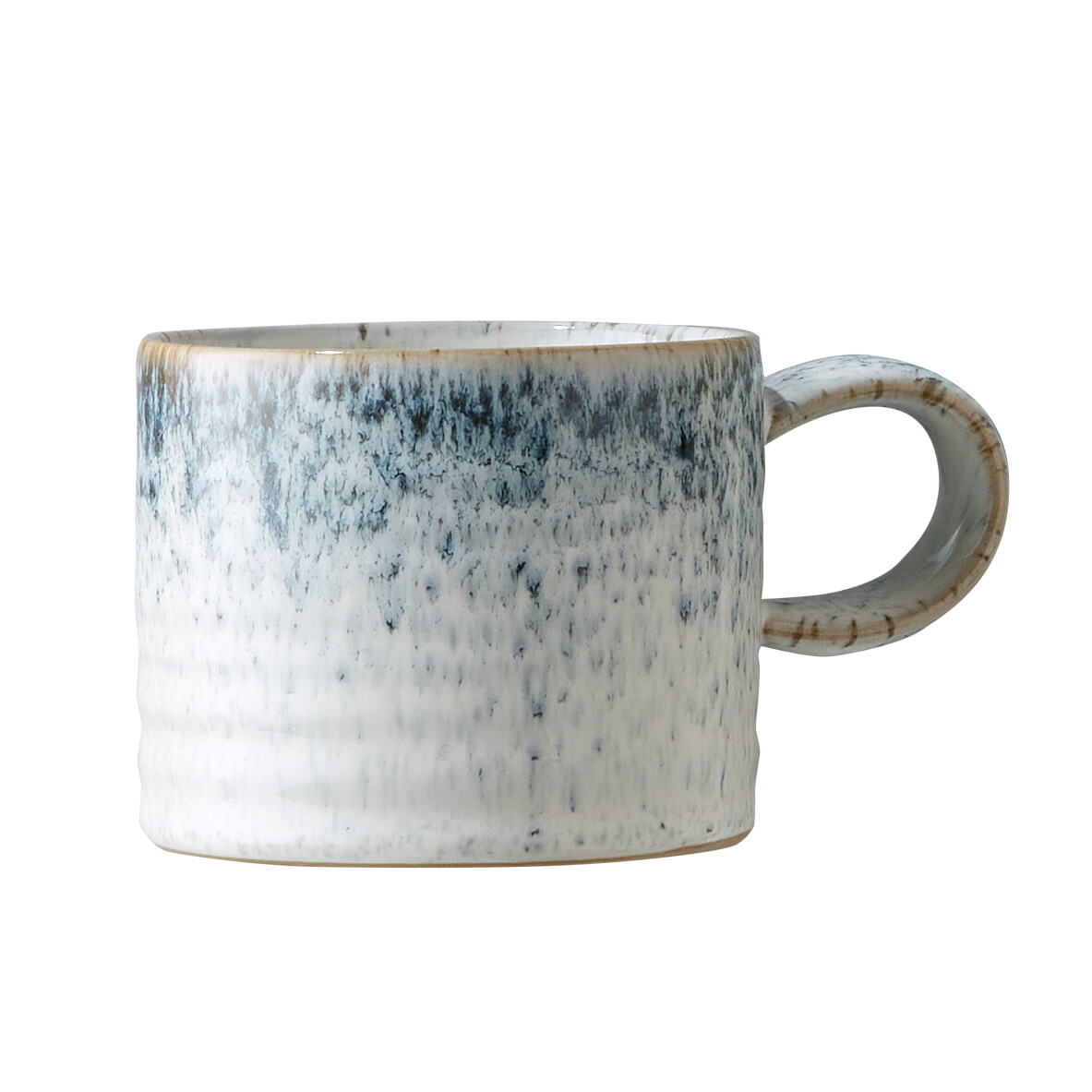 Denby Kiln blue ridged mug small, 29.5 cl