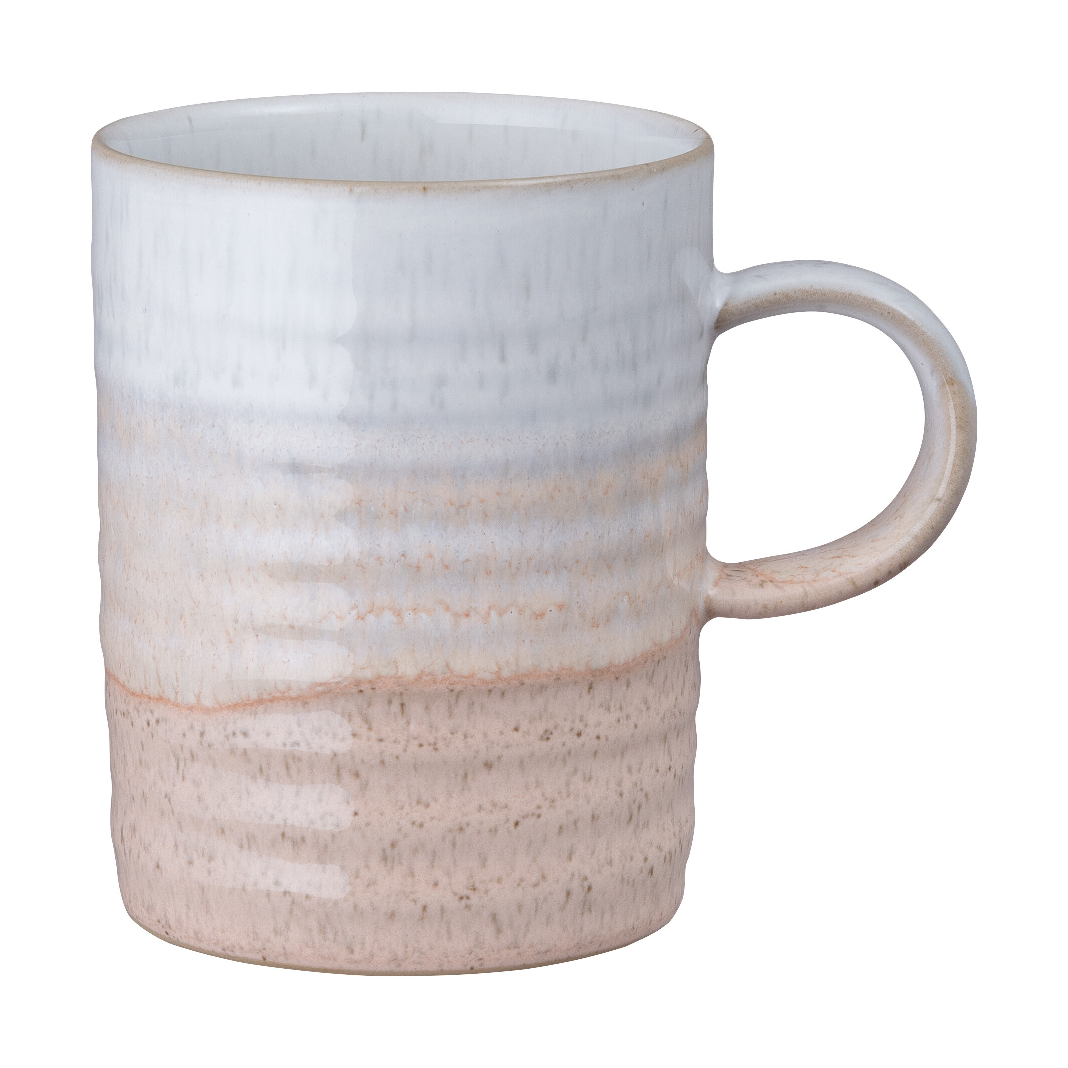 Denby Kiln Coral ribbed mug, coral-beige, Ø8 cm