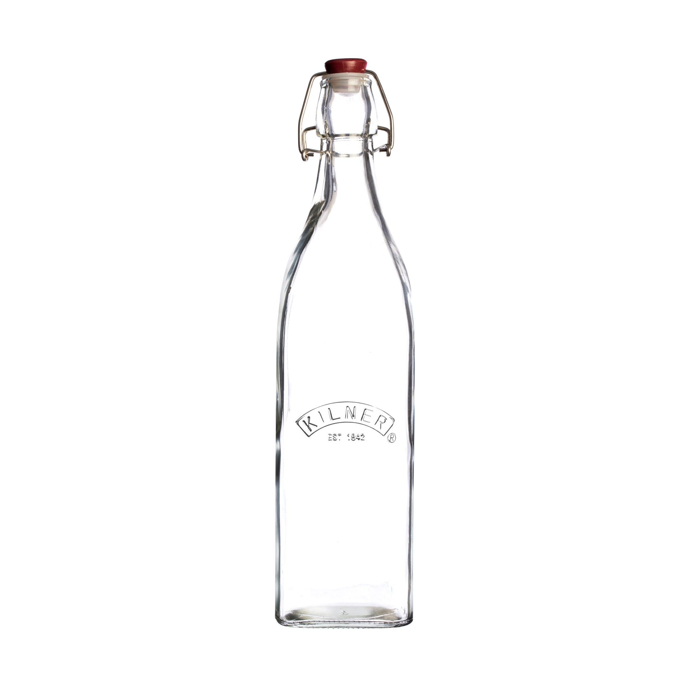 Kilner Swing-Top Bottle, Clear, 1 l