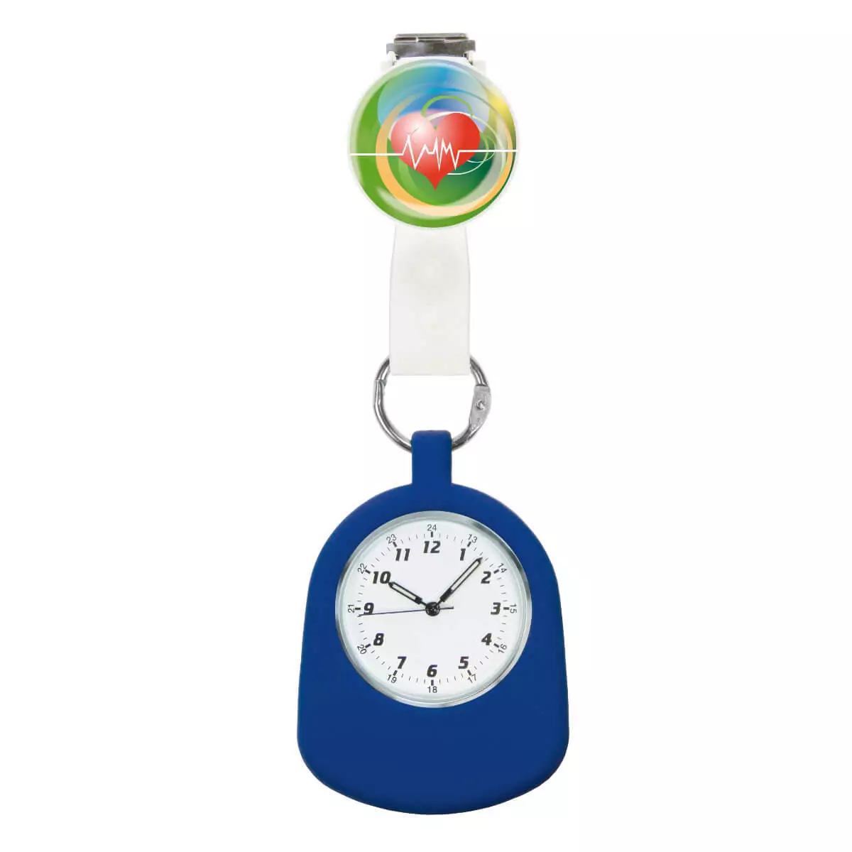 Kimetec CBC CLIPwatch nurse watch, stroch, blue