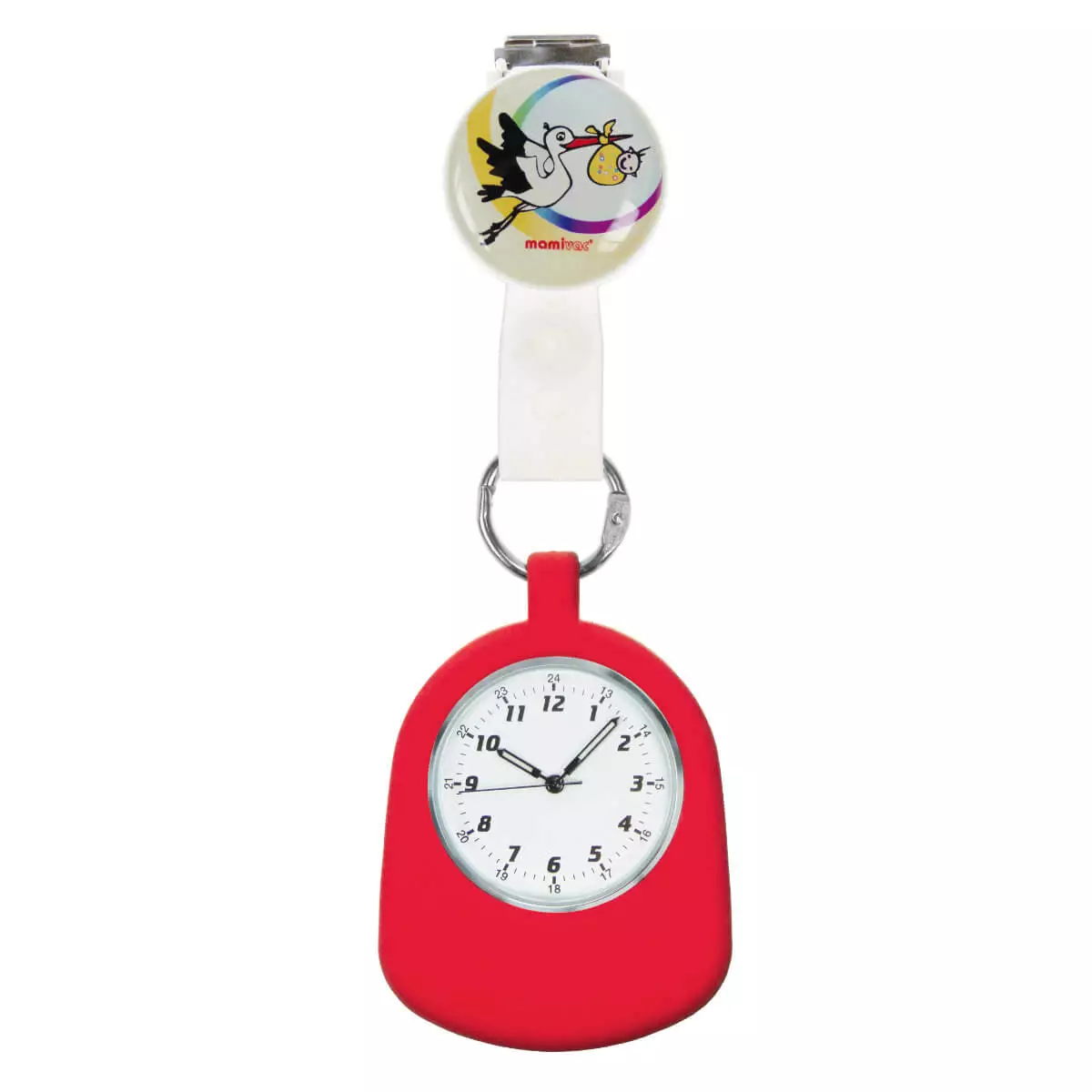 Kimetec CBC CLIPwatch nurse watch, Storch Red