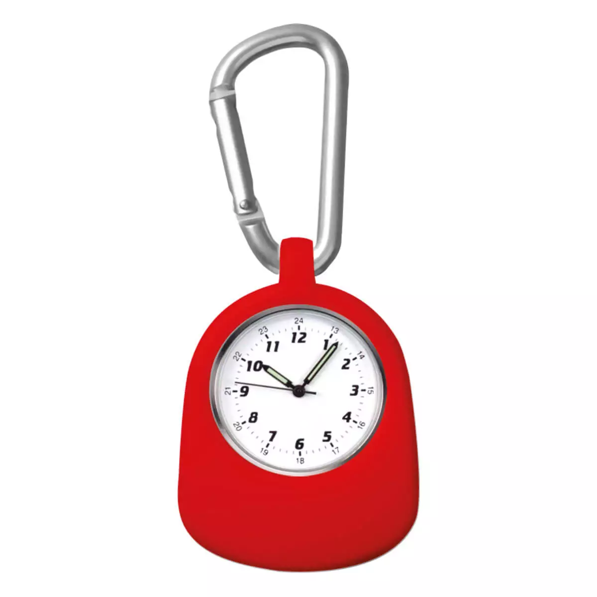 Kimetec CBC FUNwatch nurse watch, Red/Silver