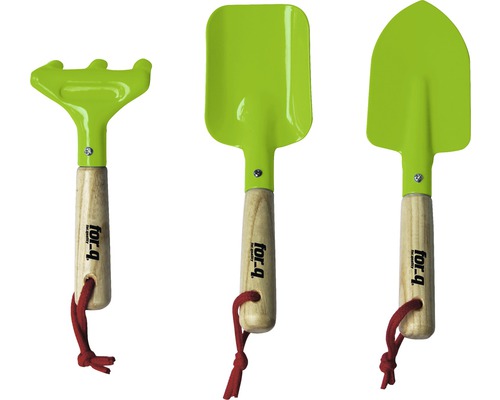 Children's garden tools for_q, set with shovel, shovel and rake