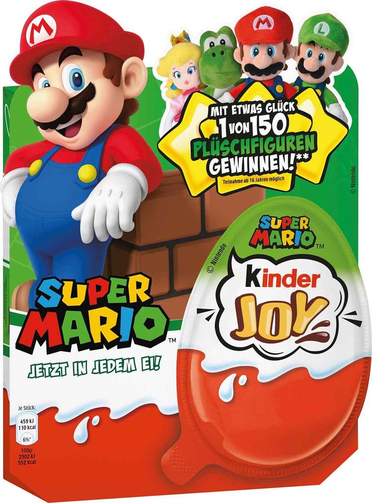 Ferrero kinder JOY Super Mario 1x 4-pack special series summer egg Kinder Surprise chocolate