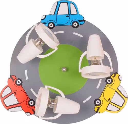 Children's ceiling light, cars - 3-light, 40/16 cm