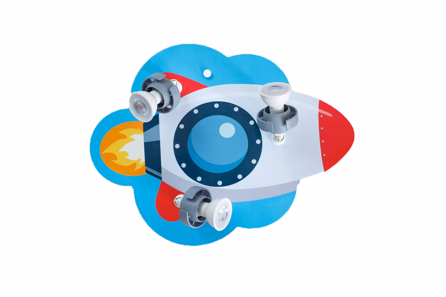 Children's ceiling light rocket 30/30/20 cm