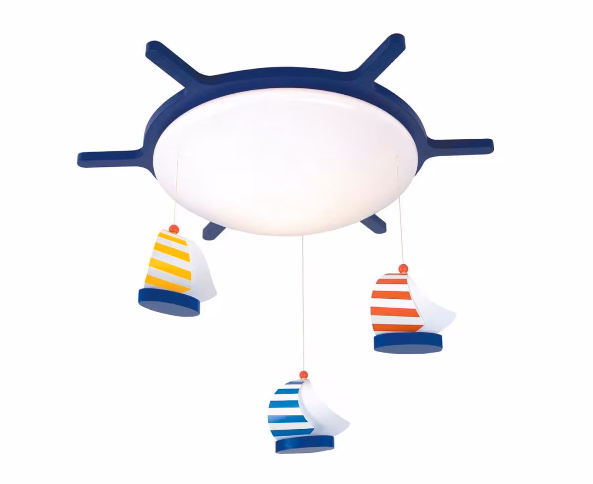 Children's ceiling light sailboats 53/53/10 cm