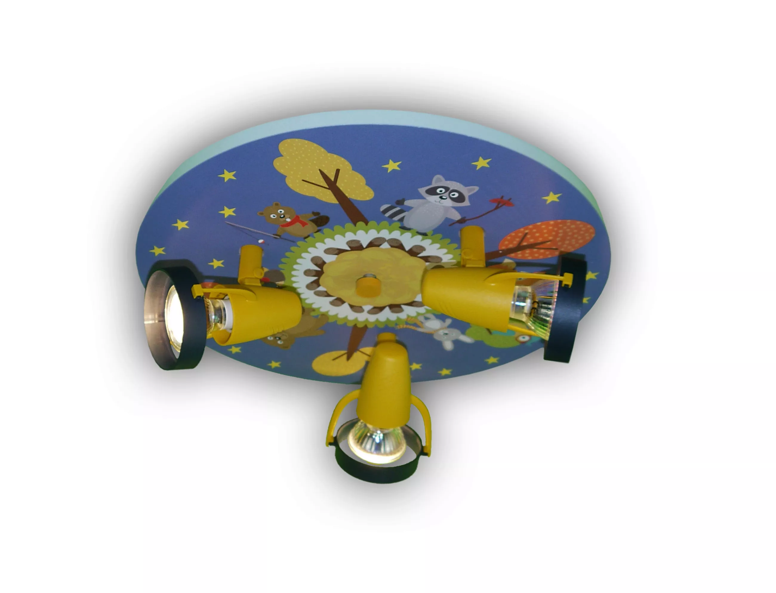 Children's ceiling light, woodland animals, 35/15 cm