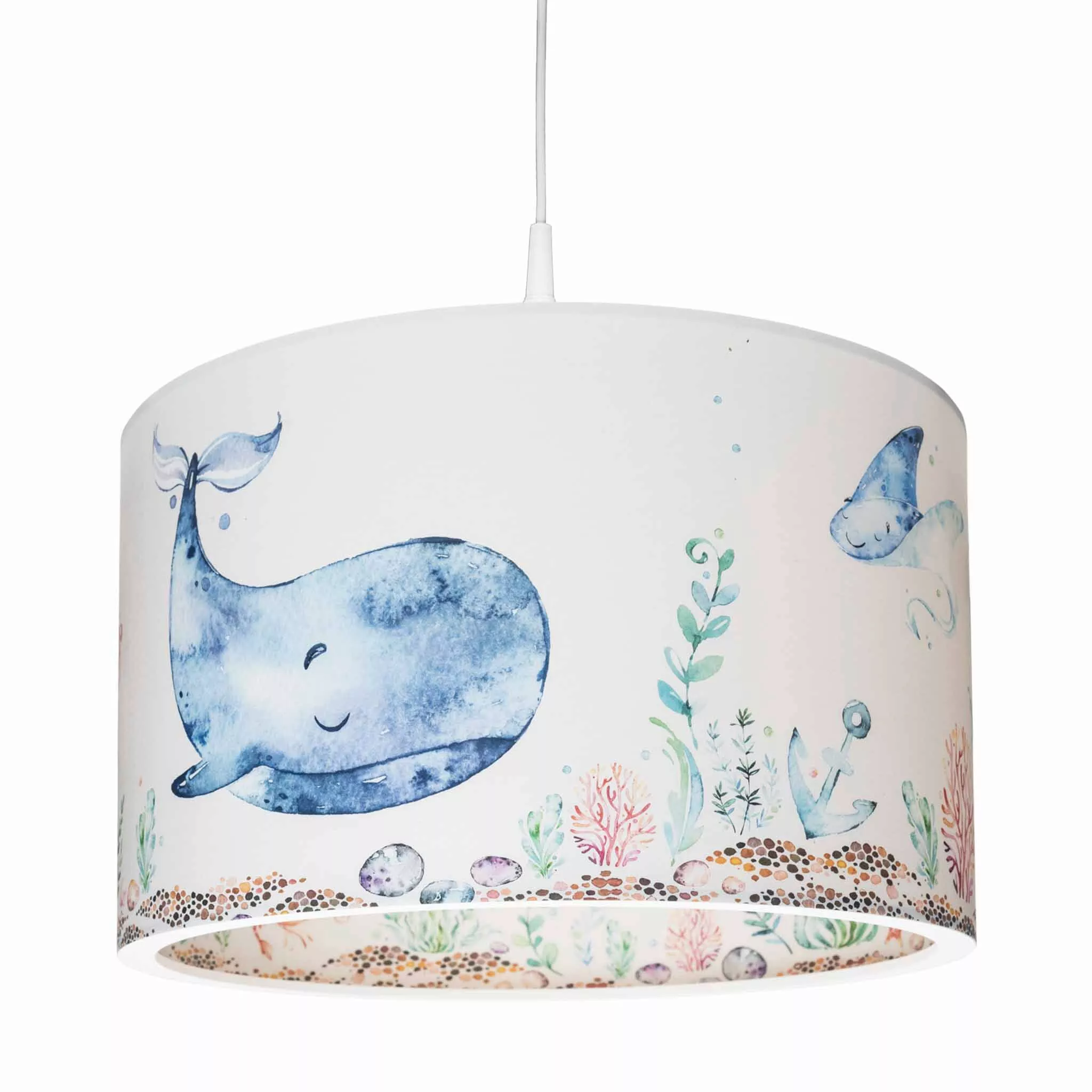 Children's pendant light sea creatures