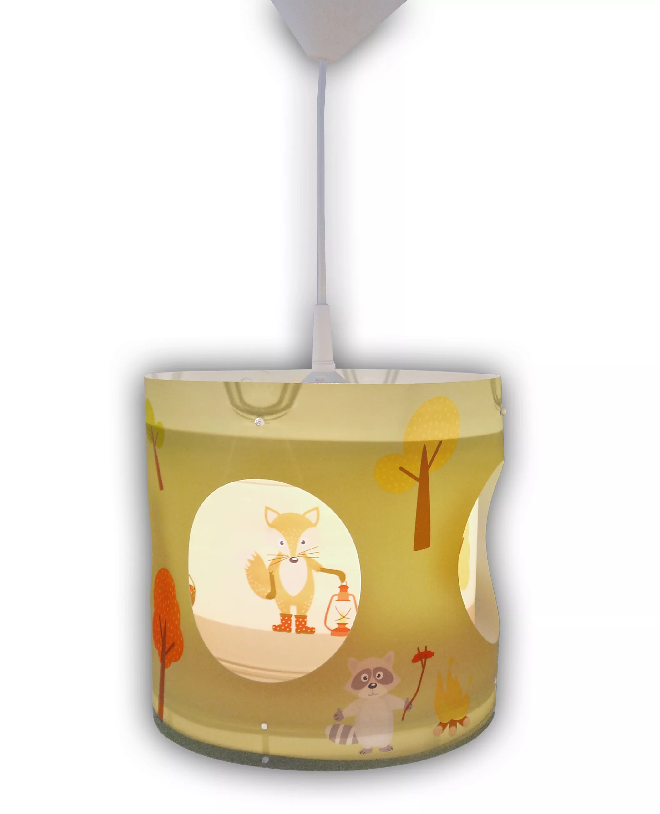 Children's pendant light, forest animals, 25/27 cm