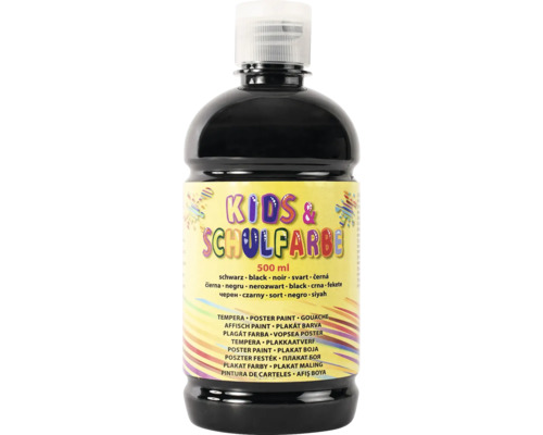 Children's tempera paint, black, 500 ml