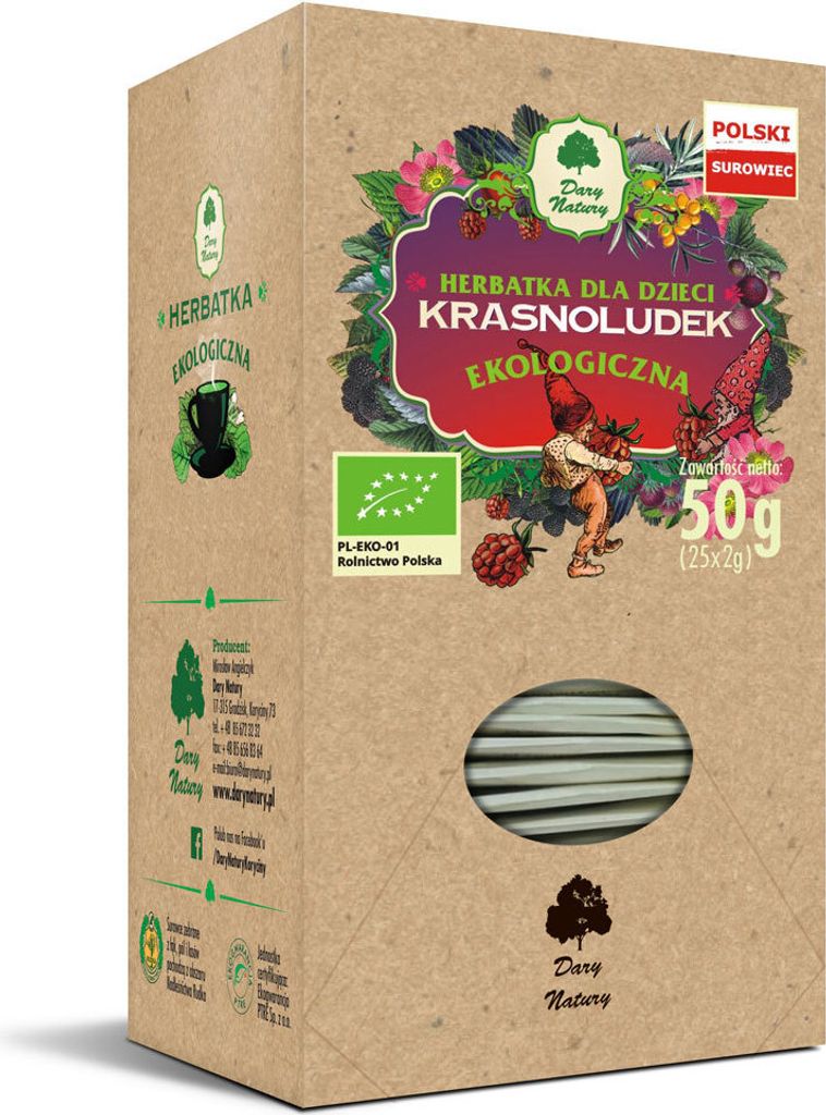 -CHILDREN’S TEA “KRASNOLUDEK” (25 x 2 g) 50 g – DARY NATURY