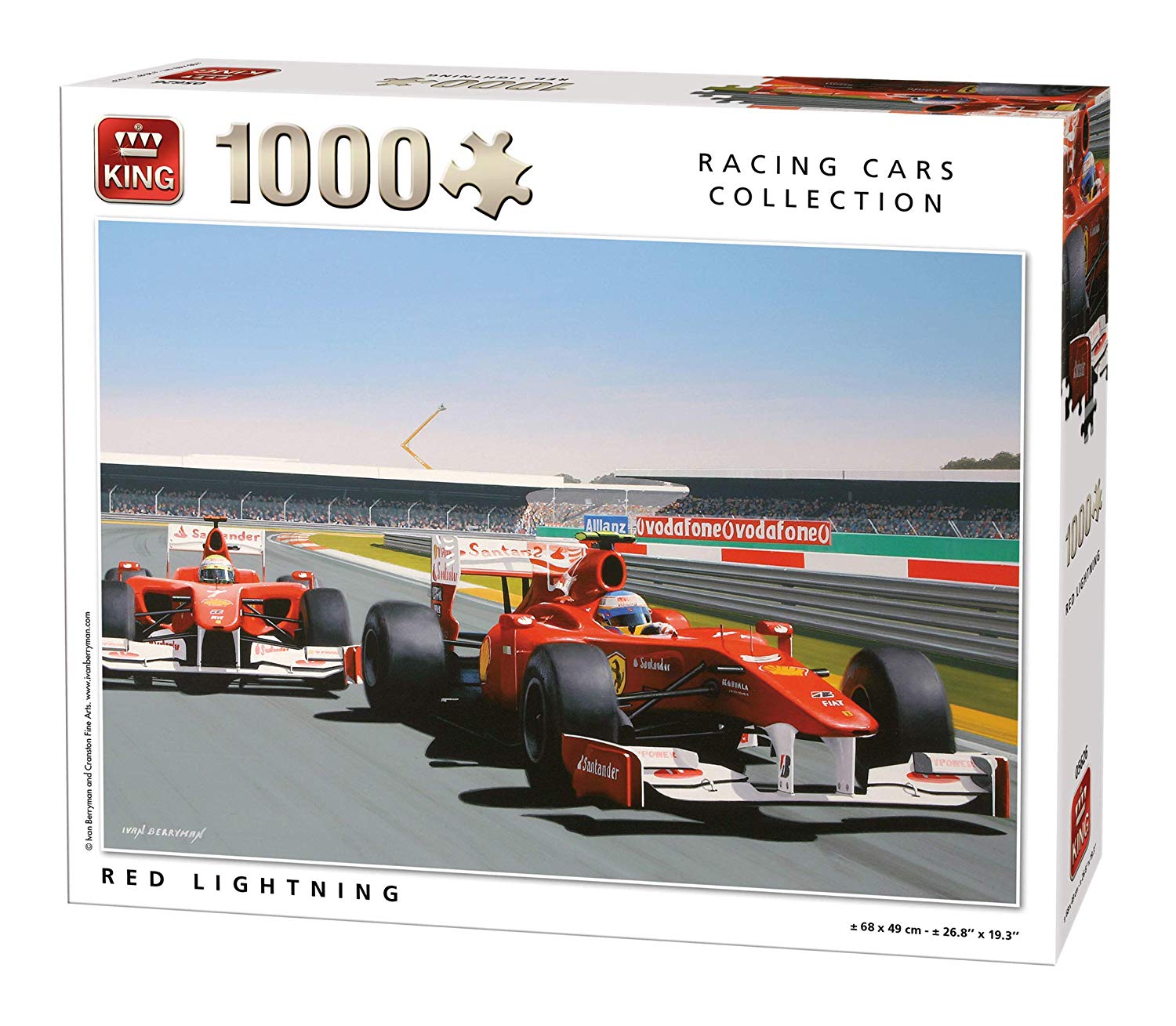 King 5626 Red Lightning Puzzle (1000 Pieces)