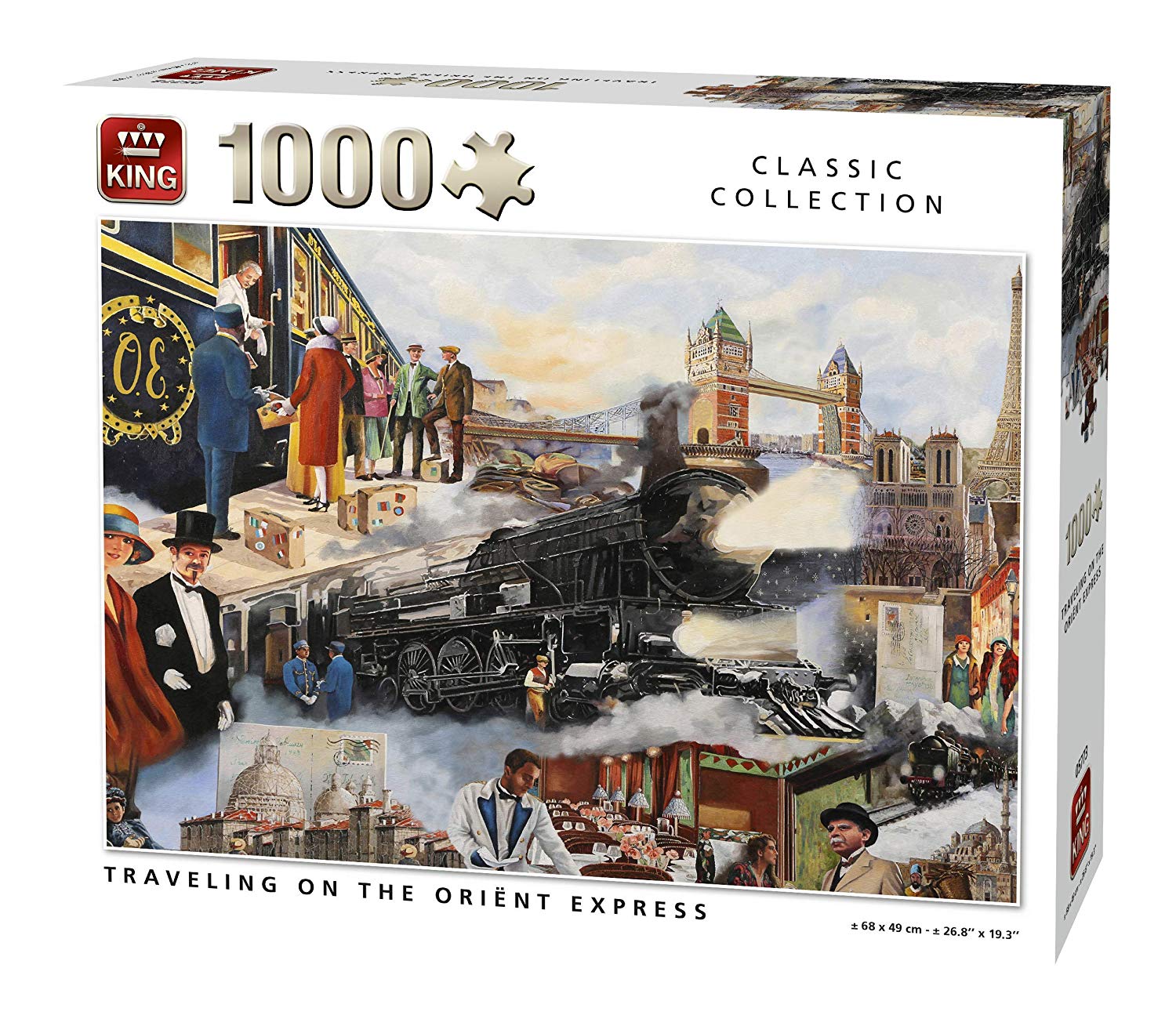 King 5773 Jigsaw Puzzle Orient Express 68 x 49 cm 1000 Pieces Full Colour