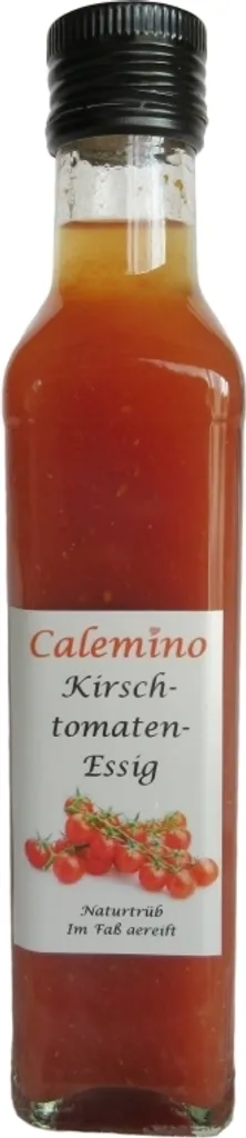 Calemino Cherry tomato vinegar with 35% fresh cherry tomatoes, naturally cloudy, 250ml