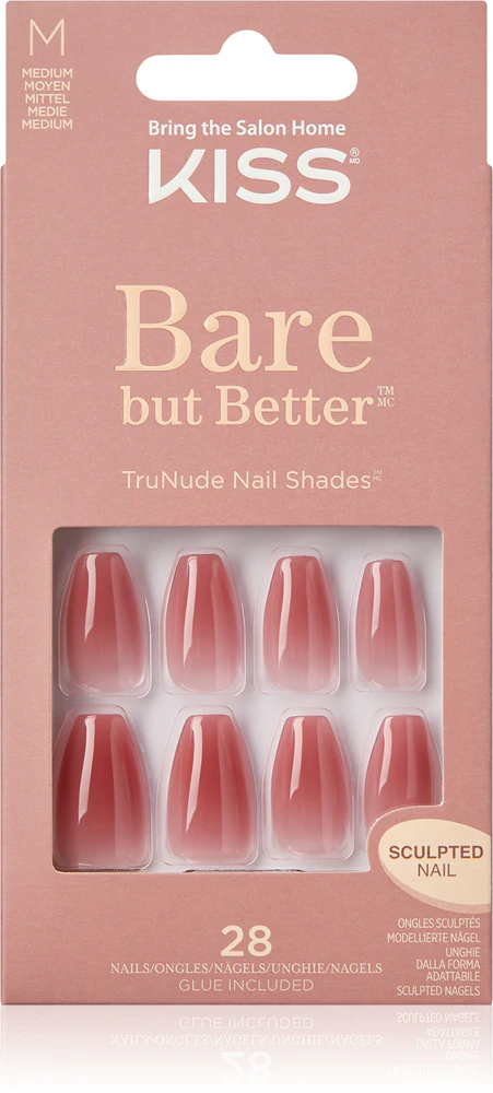KISS Bare But Better Medium False Nails