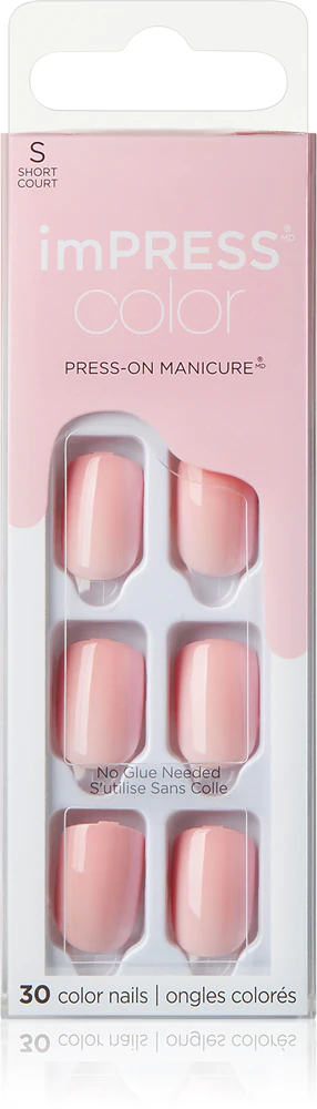 KISS imPRESS Color Short artificial fingernails