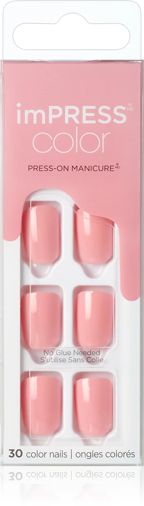 KISS imPRESS Color Short artificial fingernails