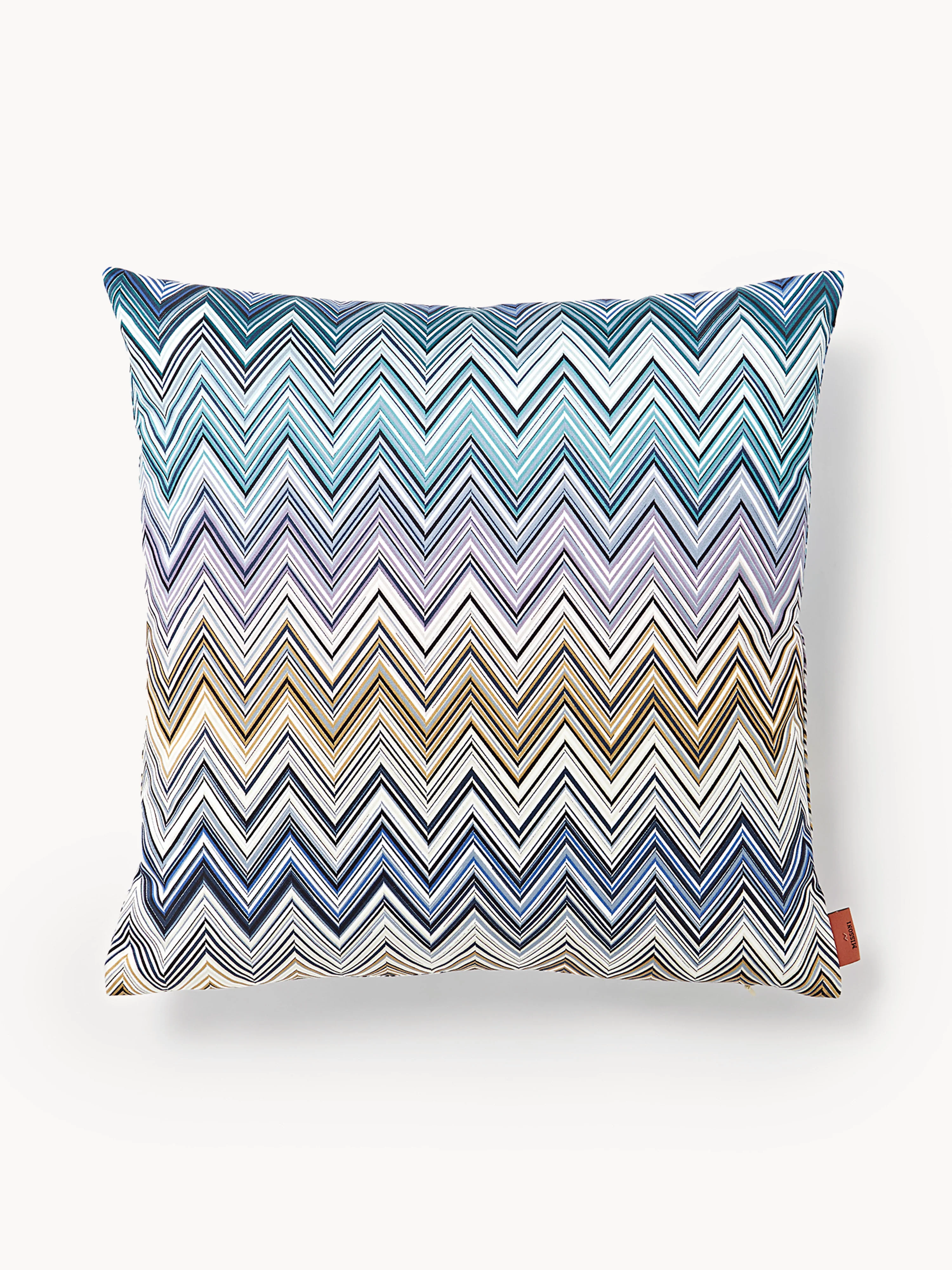 Missoni Jarris pillow, Colorful, shades of blue