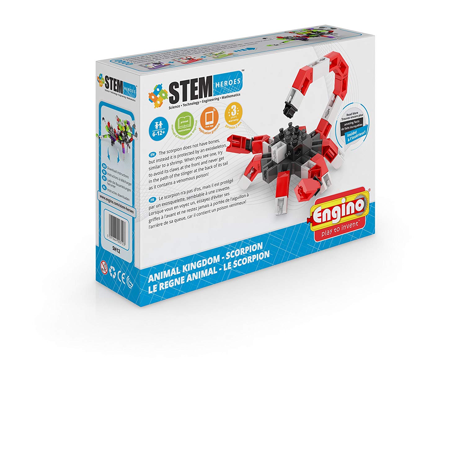 Engino Kit Stem Heroes Scorpion Pieces