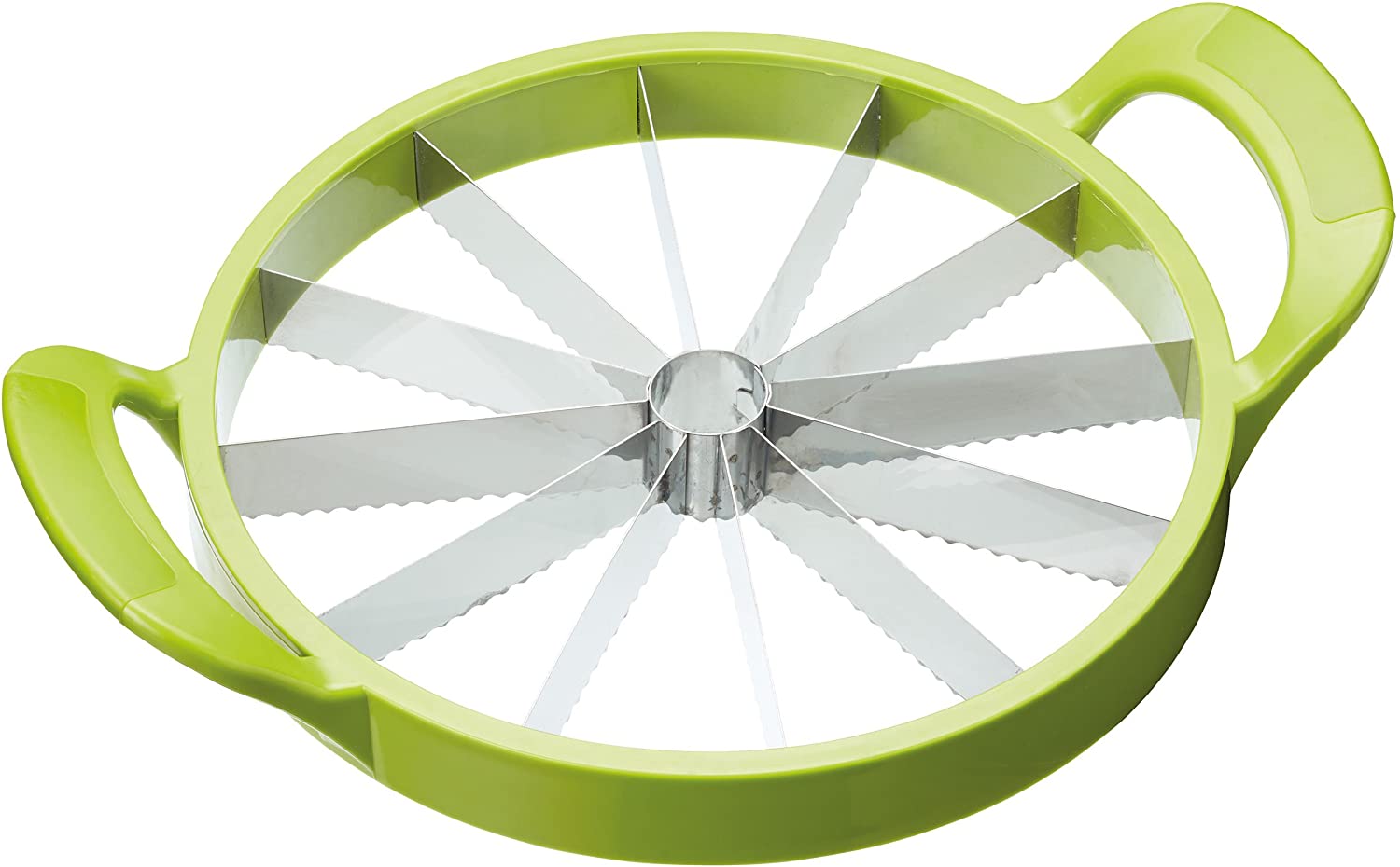 KitchenCraft Kitchen Craft 23.5 cm Healthy Eating Melon Cutter Cutting Cake (9.5), Green